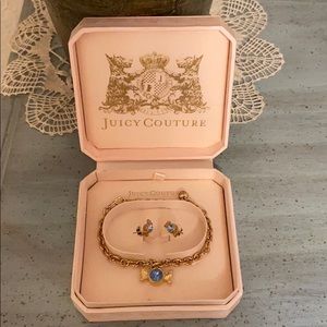 Juicy Couture bracelet and earring set